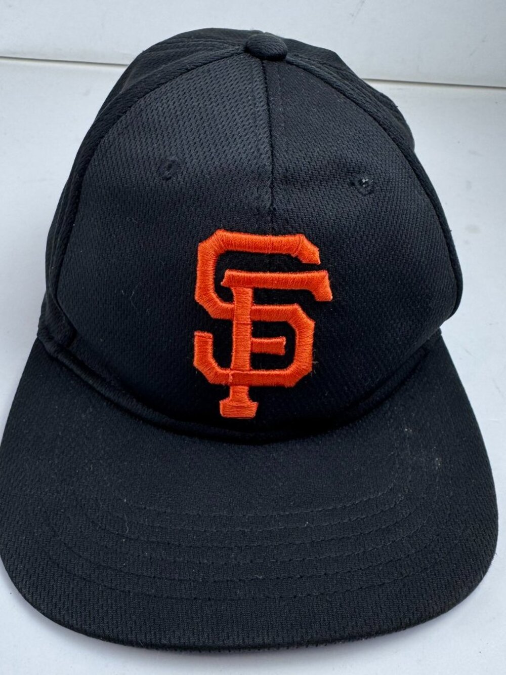 SF Giants Hat Youth OC Sports Team MLB Baseball Cap Hook & Loop Black Orange
